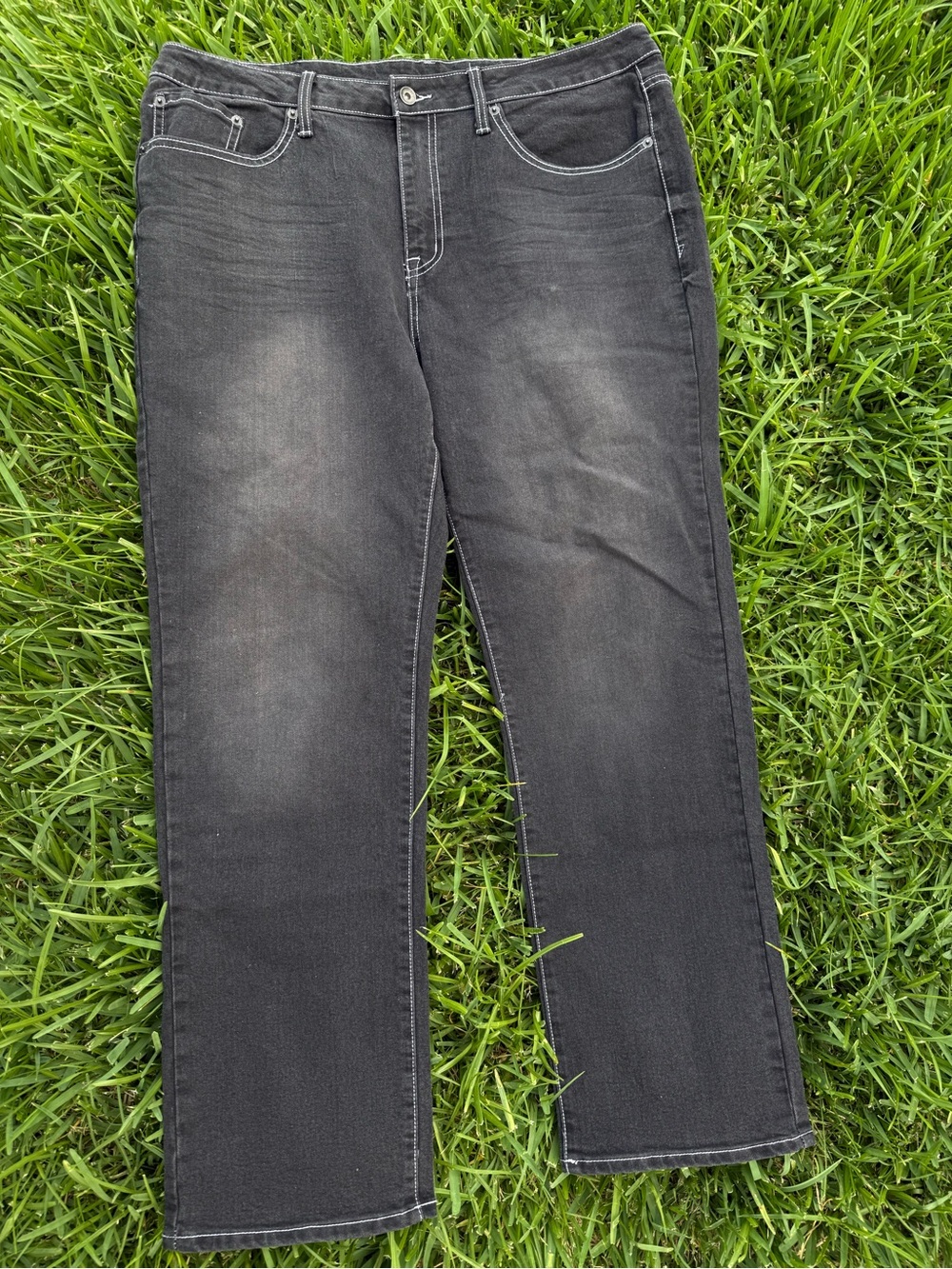 Men’s Direction Los Angeles Black Washed Straight-Leg Pants Size 36/30